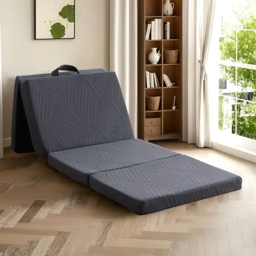 GEMBED grey foldable mattress with waterproof cover