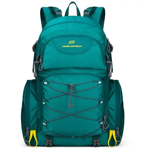 Maelstrom 40L waterproof hiking backpack with rain cover