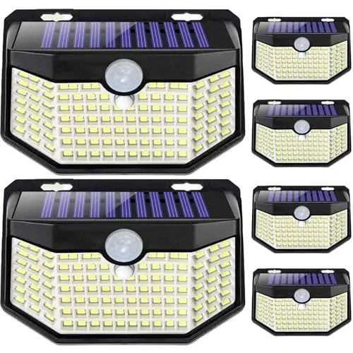 120 LED Solar Wall Lights with 3 Modes