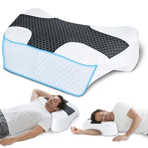 Multi-angle memory foam with arm channels