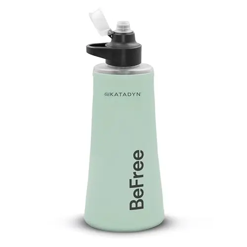 Katadyn BeFree AC collapsible water filter bottle in green
