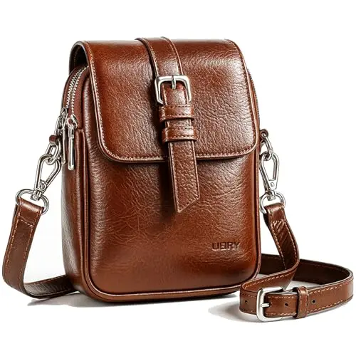 UEIRY genuine leather crossbody bag for women