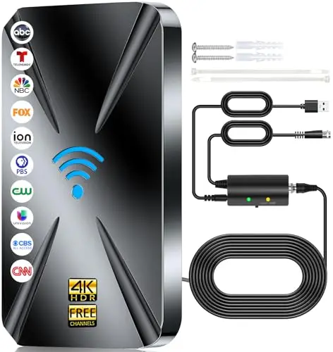 Mid-range antenna with long cable