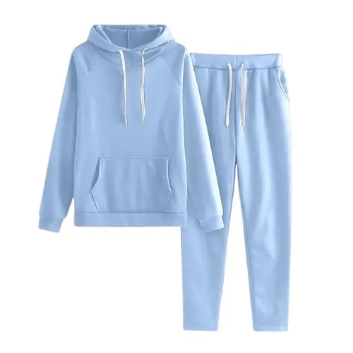 Hoodie set specifically designed for older women with thick fabric